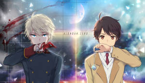 วอลเปเปอร์ตัวละครอนิเมะ Aldnoah Zero — มินิมอลิสต์อนิเมะ วอลเปเปอร์
