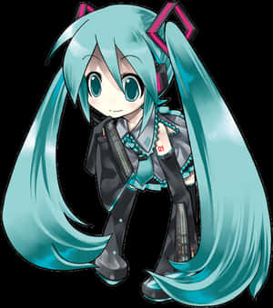 Chibi Miku โปร่งใส Png - ฮัตสึเนะ มิกุ Chibi โปร่งใส, ดาวน์โหลด Png