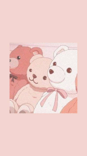 ตุ๊กตาหมีคาวาอีสีชมพู