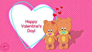 ตุ๊กตาหมีสองตัวพร้อมคำว่าสุขสันต์วันวาเลนไทน์