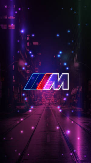 ถนนสีม่วงประกายโลโก้ BMW M — BMW วอลเปเปอร์