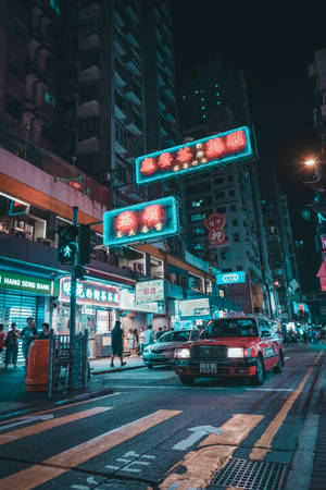 ถนนฮ่องกงพร้อมป้ายนีออน — เสี่ยวหมี่ แท็บเล็ต 7 อัลตรา วอลเปเปอร์