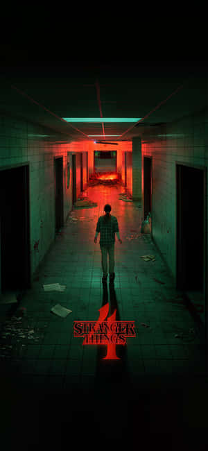 ทางเดินหลอนๆ สไตล์ Stranger Things — Oppo Find X9 วอลเปเปอร์