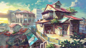 พื้นหลัง Anime Landscape — อนิเมะวิวทิวทัศน์ GIF วอลเปเปอร์