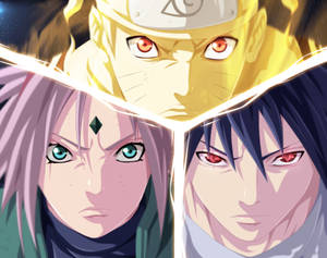 วอลเปเปอร์ทีม 7 ซากุระ นารูโตะ และซาสึเกะ — นารูโตะกับซาสึเกะ วอลเปเปอร์