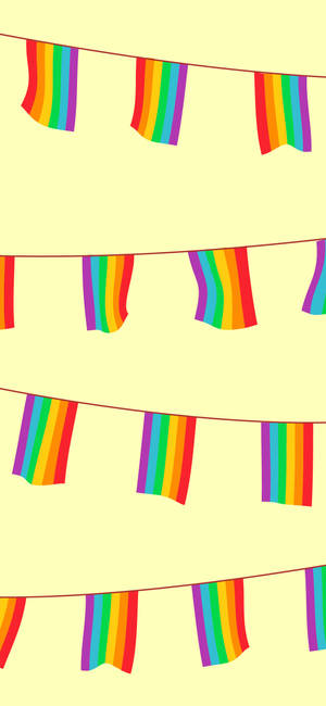 วอลเปเปอร์ธง Fiesta Pride LGBT — iPhone 13 Mini วอลเปเปอร์