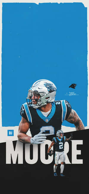 นักกีฬาฟุตบอลอเมริกัน DJ Moore แห่ง Carolina Panthers — Oppo Find X9s วอลเปเปอร์