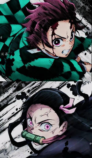 ท่าทางของทันจิโร่ นักล่าปีศาจ — Demon Slayer Nezuko วอลเปเปอร์