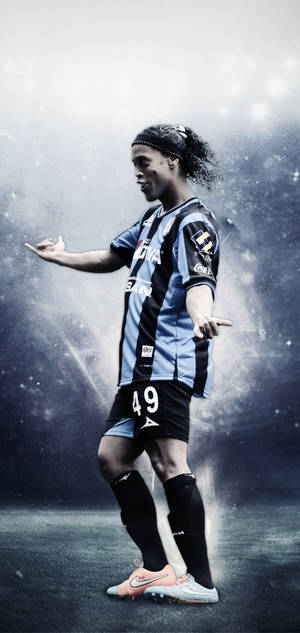 วอลเปเปอร์ นักเตะมั่นใจ โรนัลดินโญ — iPhone 17 Pro วอลเปเปอร์