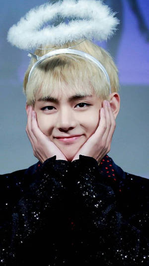 น่ารัก BTS V ในฮาโล — น่ารัก bts วอลเปเปอร์