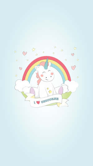 รูปยูนิคอร์นน่ารัก — พาสเทลสวยงาม วอลเปเปอร์