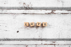 บล็อกไม้ I Love You So Much — ฉันรักคุณมาก วอลเปเปอร์