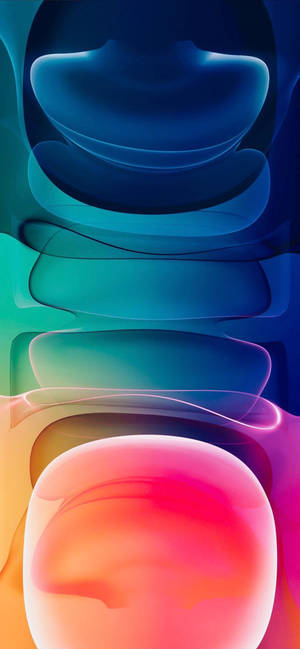 วอลเปเปอร์บล็อบสีรุ้ง iPhone 12 — iPhone 12 วอลเปเปอร์
