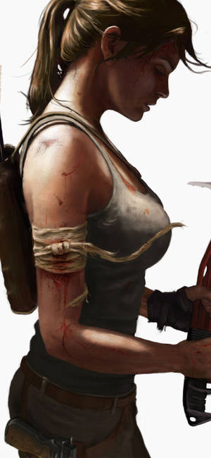 Lara Croft iPhone — กาแล็กซี A วอลเปเปอร์