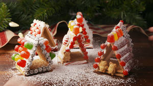 วอลเปเปอร์บ้านขนมปังขิงจิ๋วสำหรับเด็ก Delish — อบอุ่น วอลเปเปอร์
