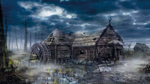 วอลเปเปอร์บ้านร้าง Witcher 3 — 2560x1440 วอลเปเปอร์