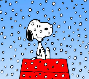 วอลเปเปอร์บ้านหิมะคริสต์มาสสนูปปี้ — Snoopy คริสต์มาส วอลเปเปอร์