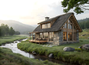 ฟาร์ม,บ้าน,พื้นหลังบ้าน,ภาพเนินเขา,ธรรมชาติ 4k,ภาพธรรมชาติ 4k,ภาพแม่น้ำ — ธรรมชาติ 4K วอลเปเปอร์