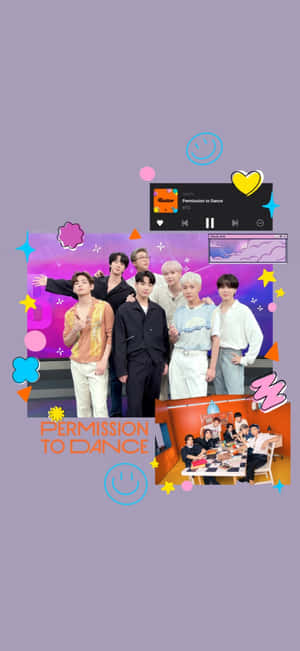 BTS Permission to Dance — iPhone Xs วอลเปเปอร์