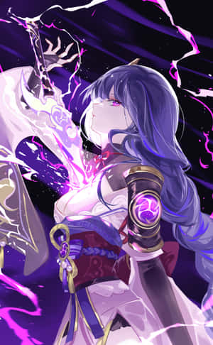ปราบพลังชั่วร้ายของ Baal ใน Genshin Impact — Galaxy Z Fold 8 วอลเปเปอร์