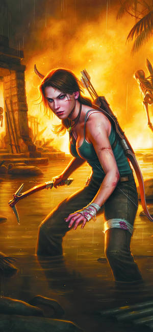 Lara Croft iPhone — iPhone 14 Pro Max วอลเปเปอร์