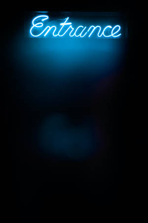 ป้ายเข้าอักษรนีออนสีน้ำเงิน iPhone — เสี่ยวหมี่ แท็บเล็ต 9 โปร แม็กซ์ วอลเปเปอร์