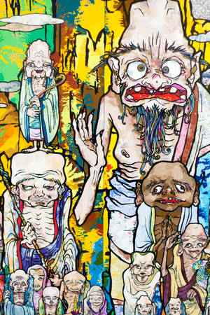 ผู้สูงอายุ Takashi Murakami 4K — เสี่ยวหมี่ แท็บเล็ต 9 โปร แม็กซ์ วอลเปเปอร์