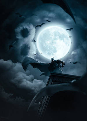 Batman ในดวงจันทร์ iPhone — แบทแมน วอลเปเปอร์