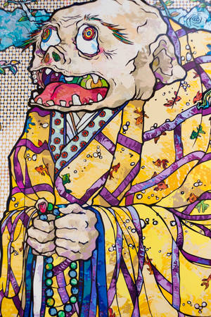 พระพุทธรูปเก่าของ Takashi Murakami 4K — เสี่ยวหมี่ แท็บเล็ต 7 อัลตรา วอลเปเปอร์