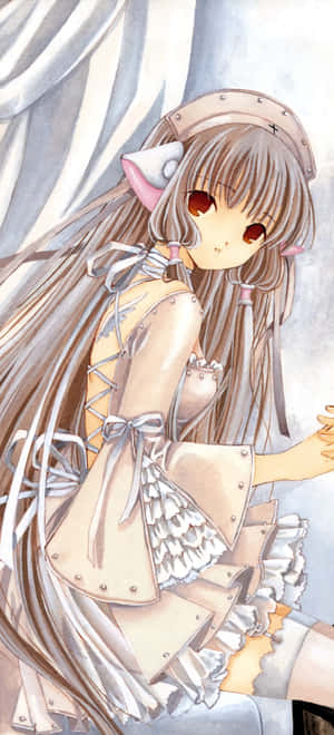 พื้นหลัง Chobits — ZTE Blade V80 Design วอลเปเปอร์