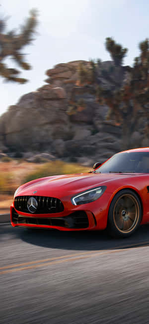 พื้นหลัง iPhone X AMG GT-R — Honor Play 60A วอลเปเปอร์