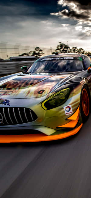 พื้นหลัง iPhone X AMG GT-R — Honor Play 80 Plus วอลเปเปอร์