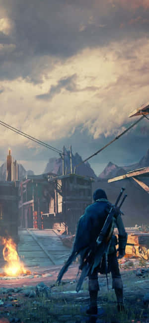 พื้นหลัง Iphone X Shadow Of Mordor — Redmi 15C วอลเปเปอร์