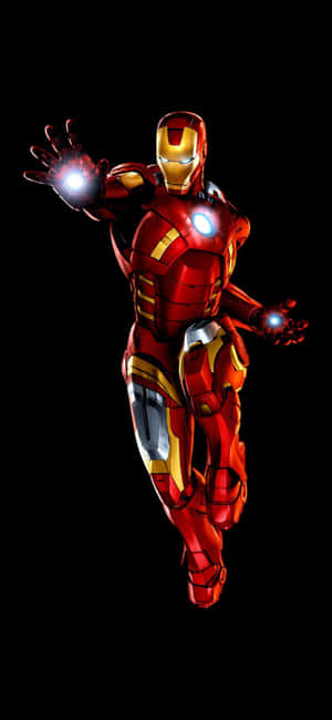 พื้นหลัง iPhone X Iron Man — Oppo Reno16 F วอลเปเปอร์