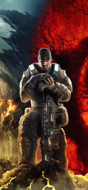 พื้นหลัง iPhone Xs Max Gears of War 5 — เทคนo แคเมรอน สลิม วอลเปเปอร์