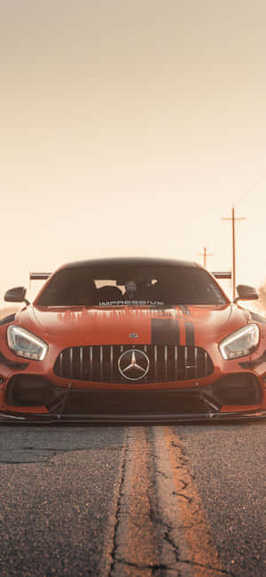 พื้นหลัง iPhone X AMG GT-R — Honor 500 วอลเปเปอร์