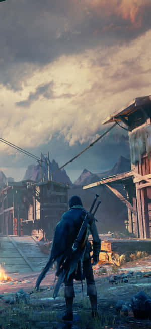 พื้นหลัง iPhone X Shadow Of Mordor — Redmi 17C วอลเปเปอร์