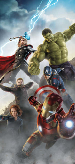 พื้นหลัง Avengers iPhone XS — iPhone 14 วอลเปเปอร์