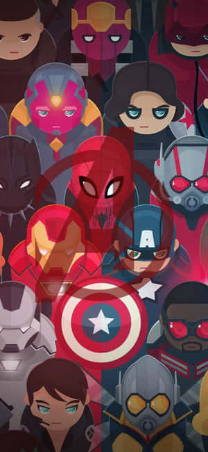 พื้นหลัง iPhone Xs Avengers — Redmi Note 13 Pro วอลเปเปอร์
