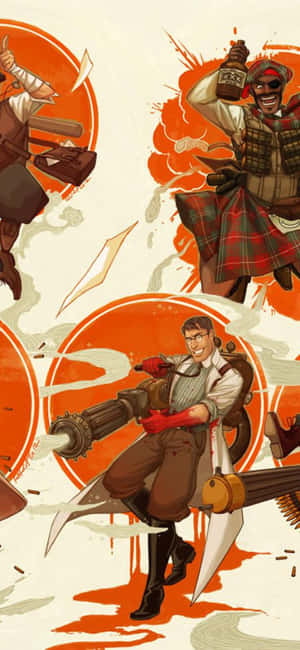 พื้นหลัง iPhone Xs Team Fortress 2 — Vivo Y6t วอลเปเปอร์