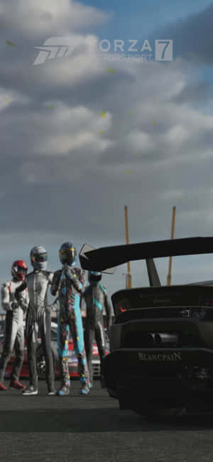 พื้นหลัง iPhone X Forza Motorsport 7 — กาแล็กซี F17 วอลเปเปอร์