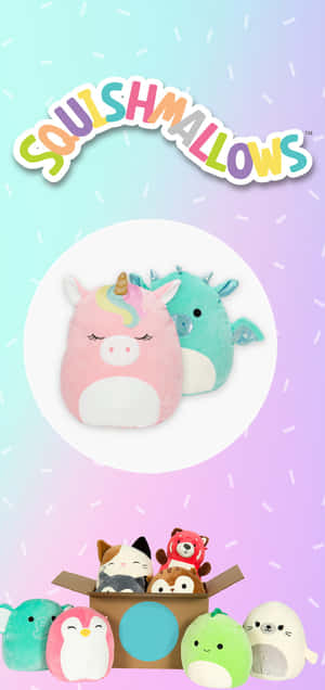 พื้นหลัง Squishmallow — Oppo A6k วอลเปเปอร์