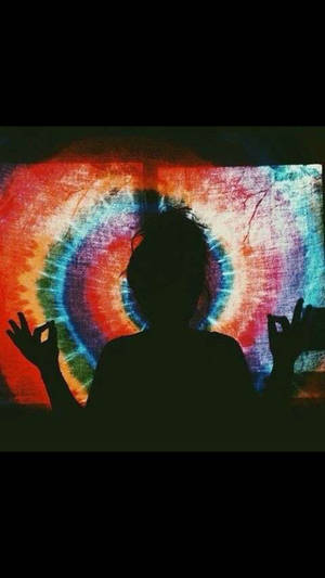 พื้นหลัง Tie-dye เพื่อการทำสมาธิสไตล์ Trippy