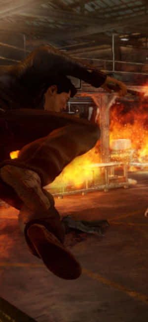พื้นหลังเกม Sleeping Dogs สำหรับ iPhone XS — สลีปปิ้ง ด็อกส์ วอลเปเปอร์