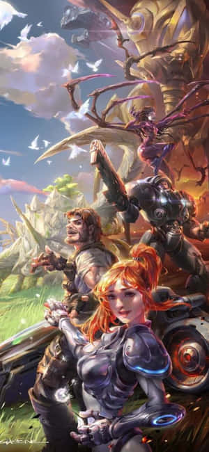 พื้นหลัง iPhone X StarCraft II — POCO M8 Pro วอลเปเปอร์