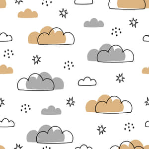พื้นหลังท้องฟ้าการ์ตูน — iPad รุ่นที่ 10 วอลเปเปอร์