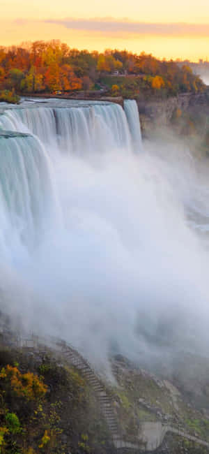 Iphone X Niagara Falls Background — Oppo Reno15 F วอลเปเปอร์