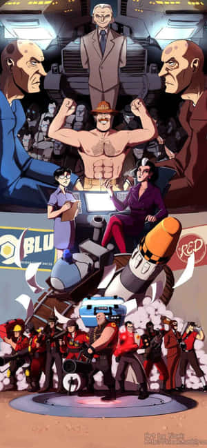 พื้นหลัง Iphone Xs Max Team Fortress 2 — iPhone 13 Mini วอลเปเปอร์
