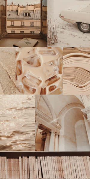 พื้นหลังสีเบจสุนทรีย์ — สวยงามโทนเบจ วอลเปเปอร์