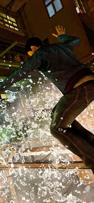 พื้นหลังเกม Sleeping Dogs สำหรับ iPhone Xs — สลีปปิ้ง ด็อกส์ วอลเปเปอร์